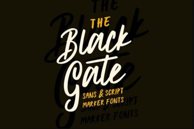 Black Gate Typeface
