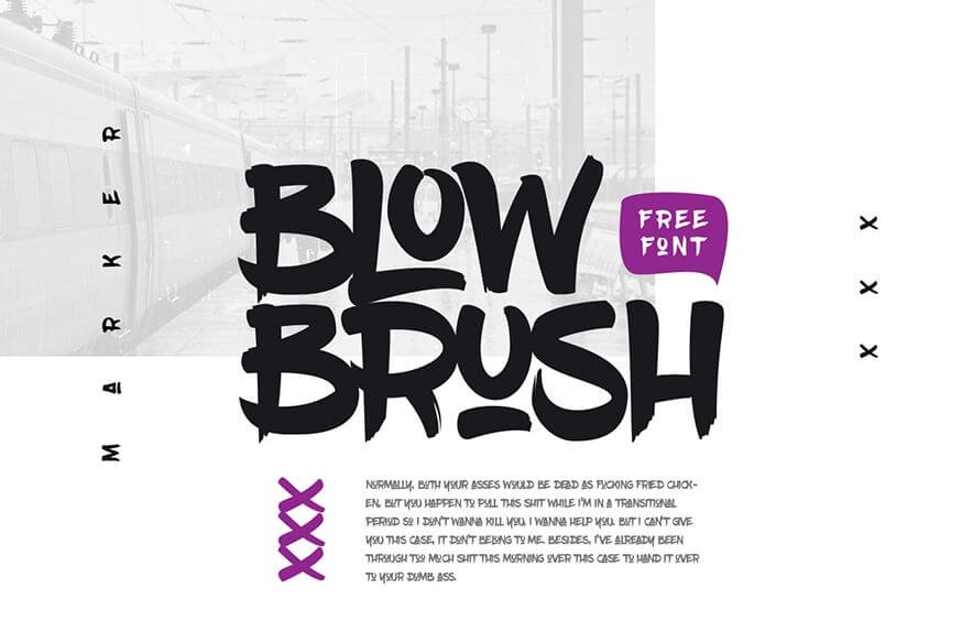 BlowBrush Font
