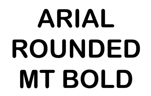 Den sandsynlige Sjov underskud Arial Rounded Mt Font