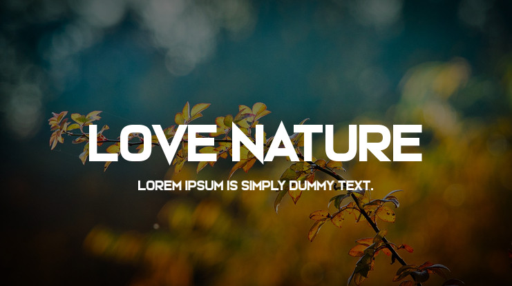 Love Nature Font