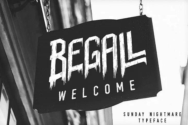 Sunday Nightmare Typeface Font Free