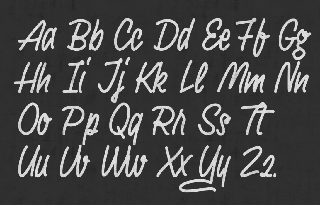 Shakehand typeface font