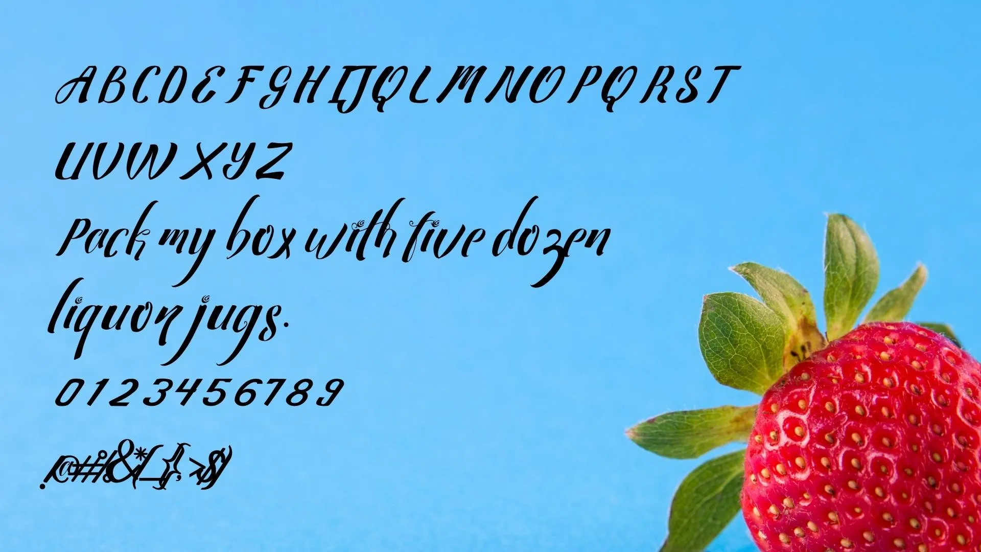 strawberry font
