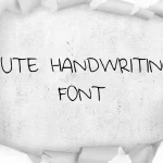 Cute Handwriting Font Free Download