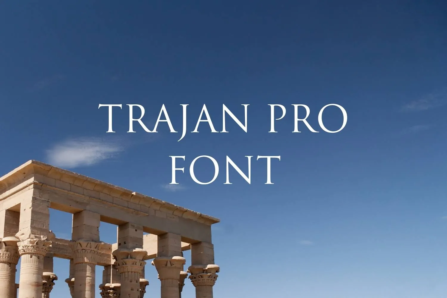 Trajan Pro Font Free Download