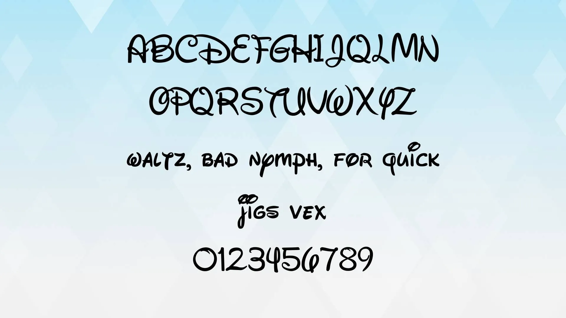 waltography font
