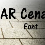 AR Cena Font Free Download