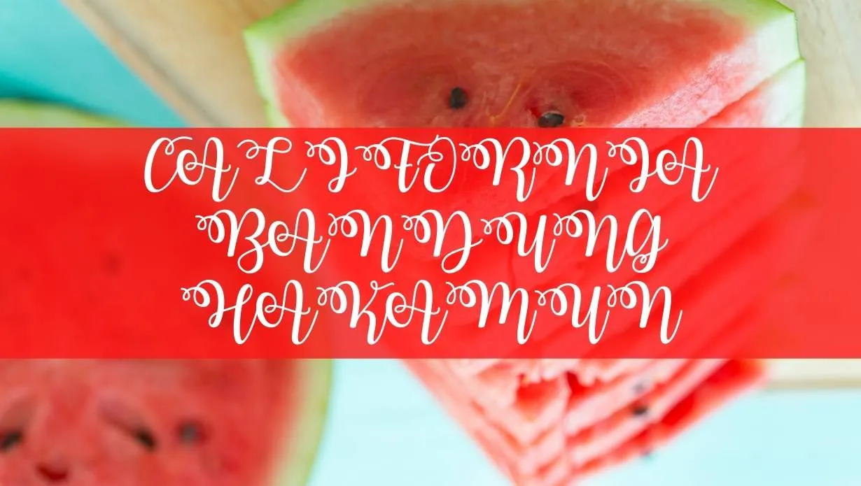 Watermelon Script Font