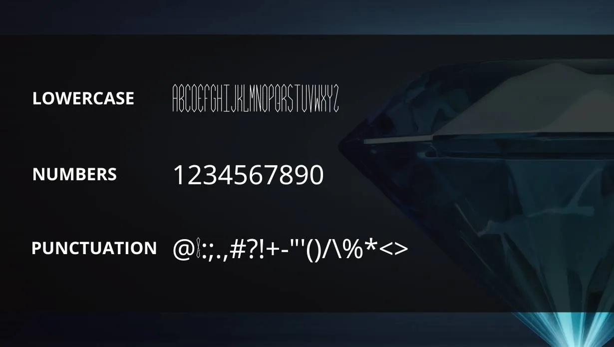 Diamond Monogram Font