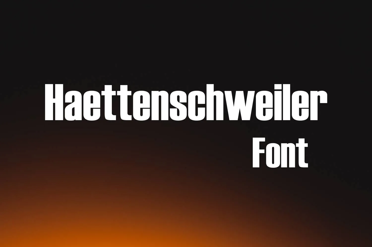Haettenschweiler Font Free Download