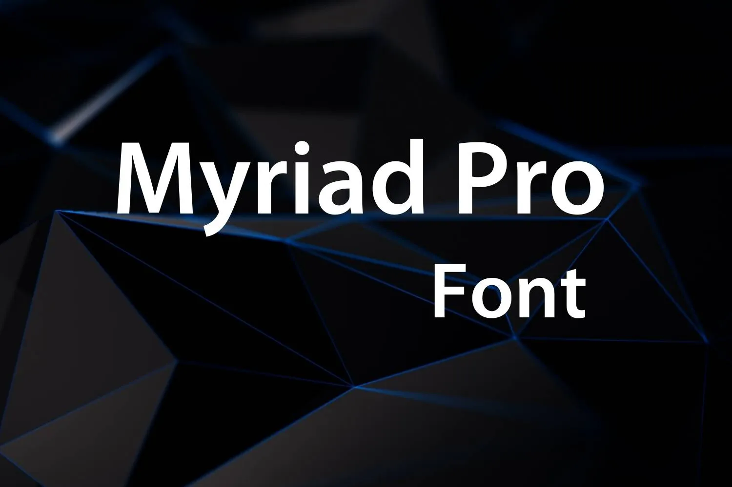 Myriad Pro Font Free Download