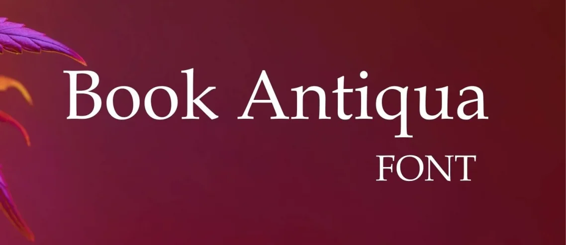 Book Antiqua Font