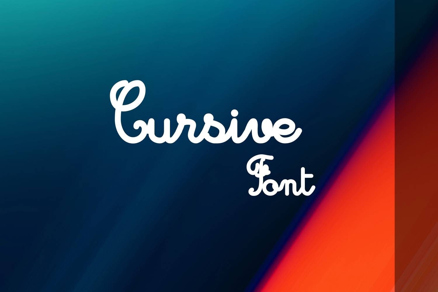 Cursive Font Free Download