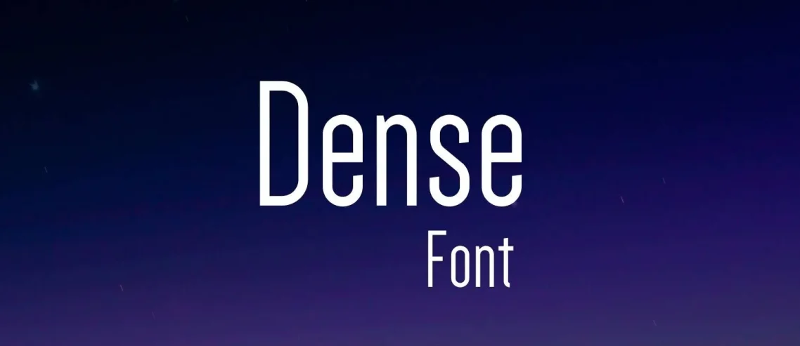 Dense Font