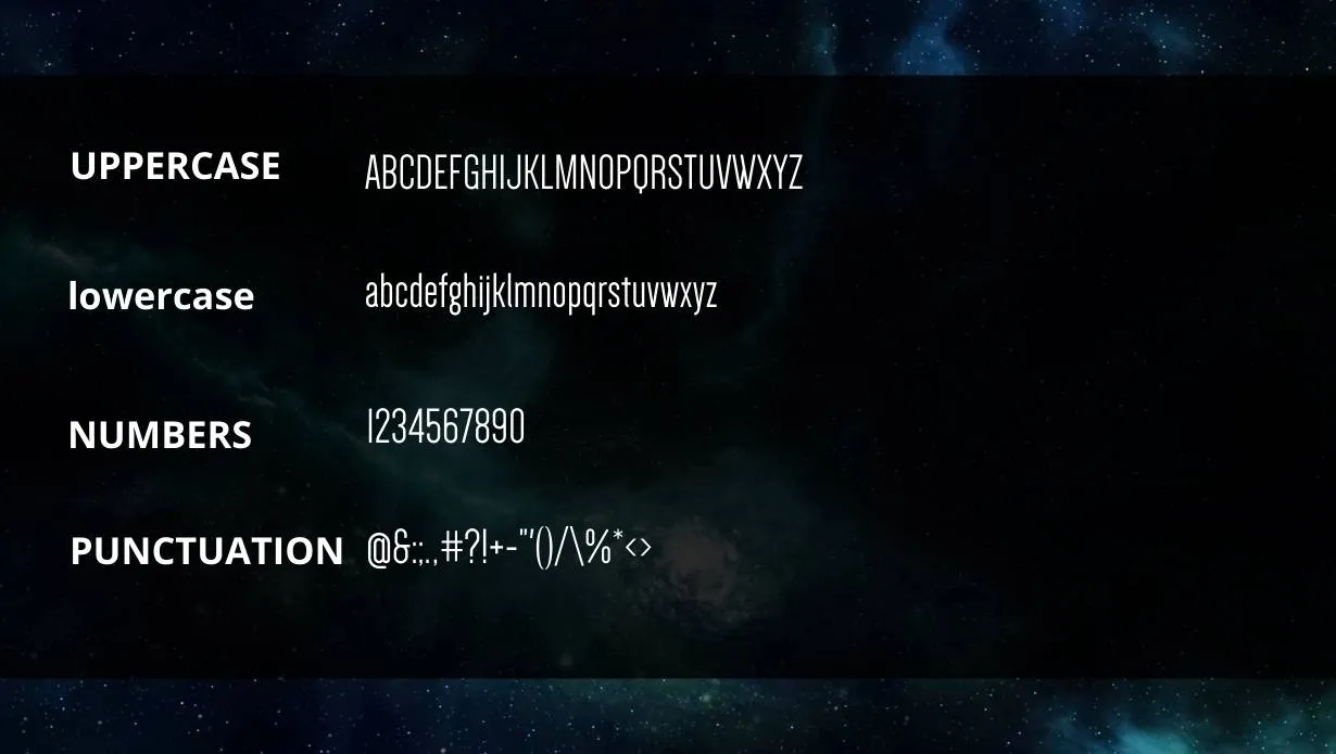 Dense Font
