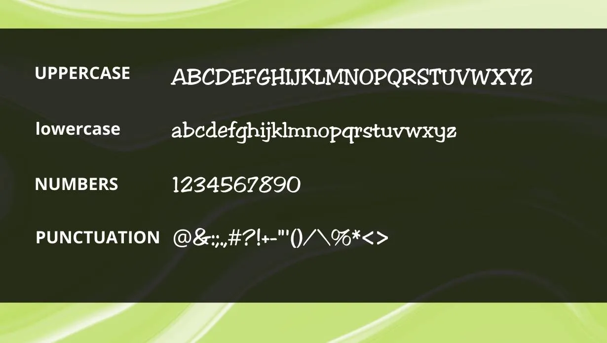 view of Jester Font