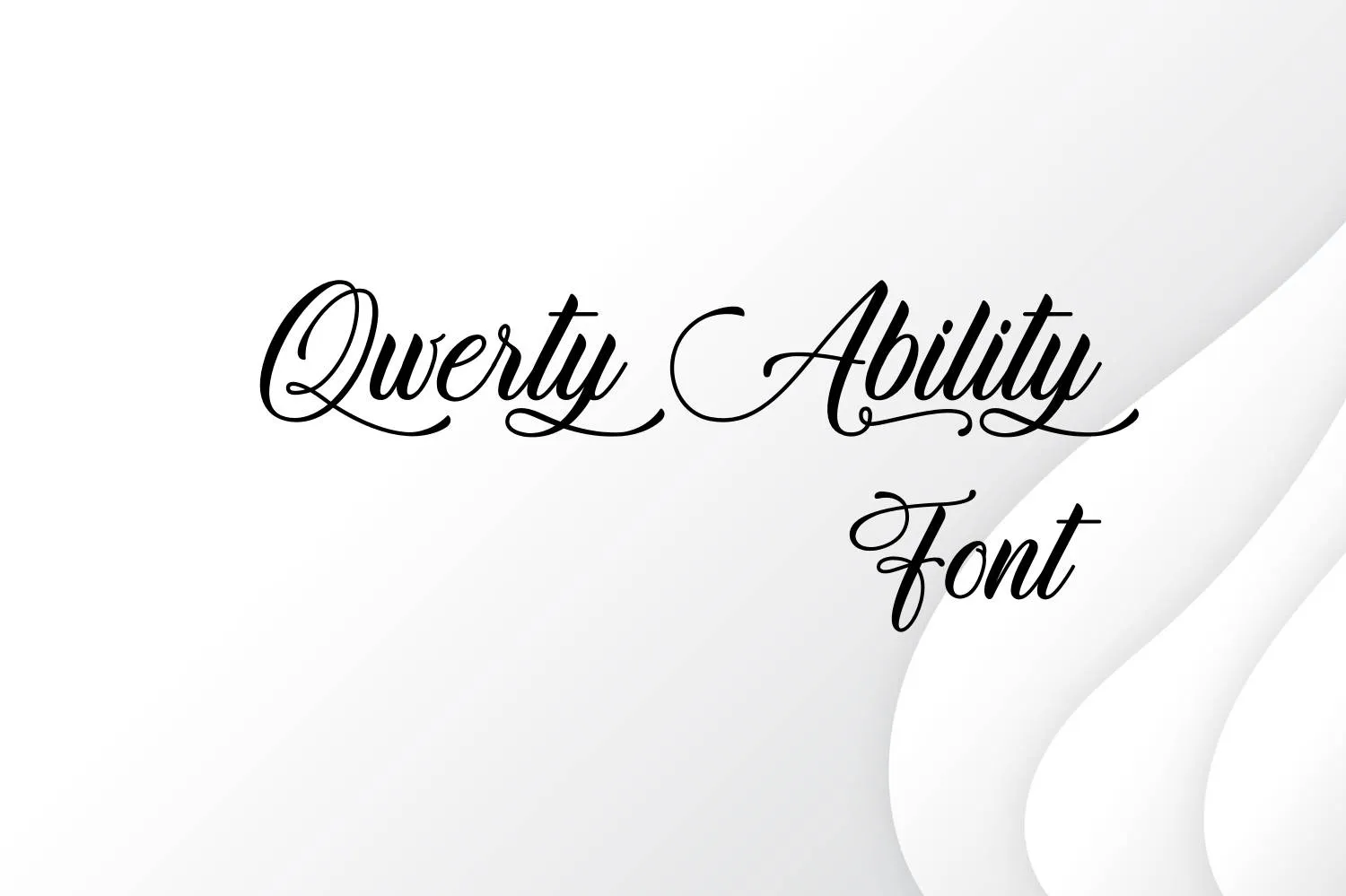 Qwerty Ability Font Free Download