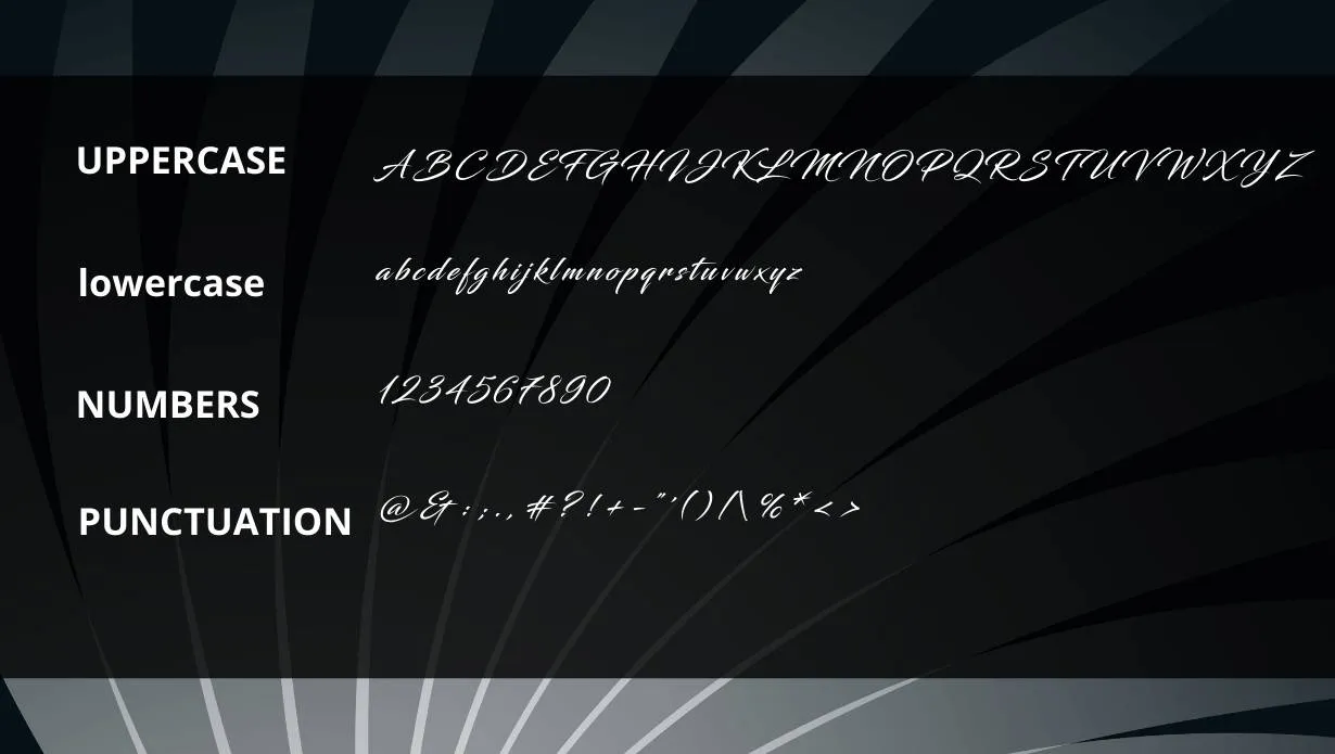 View of Black Sword Font