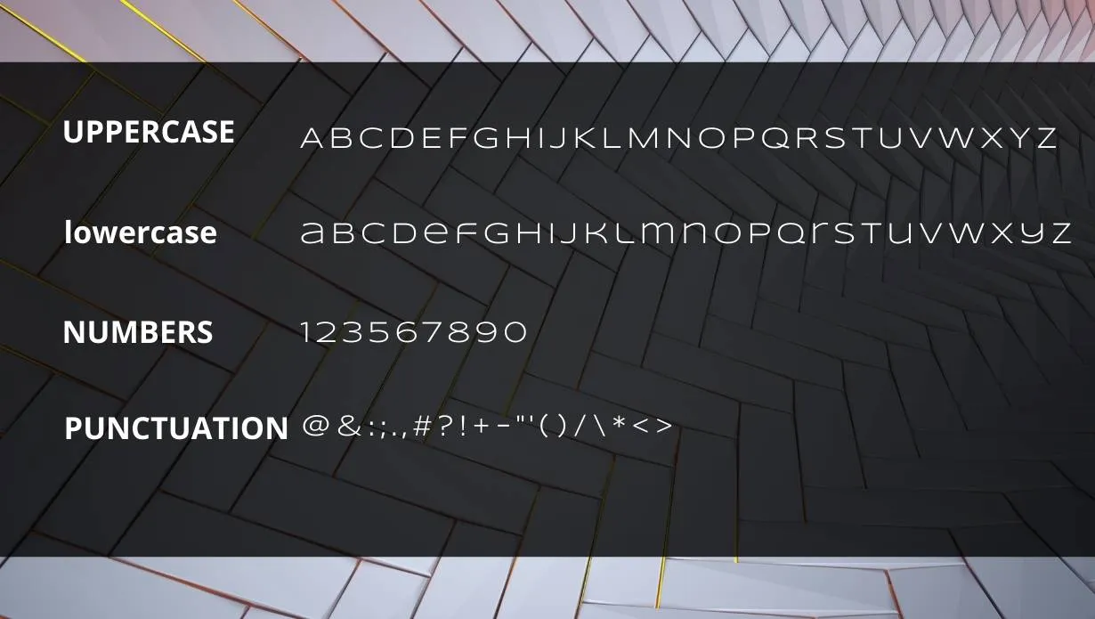 View of Syncopate Font