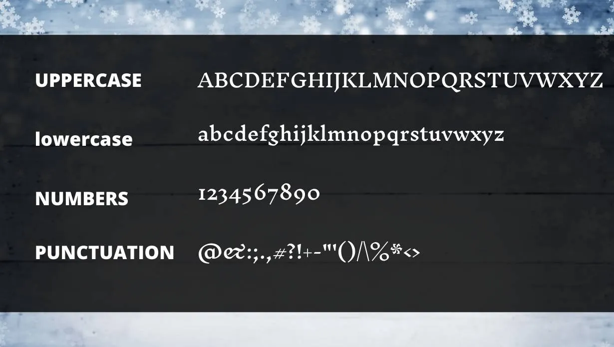 View of Inknut Antiqua Font