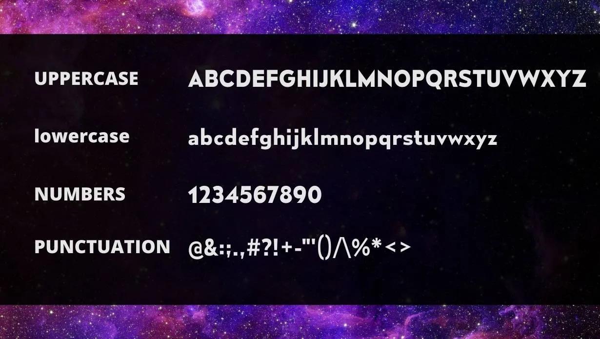 View of Mesmerize Font