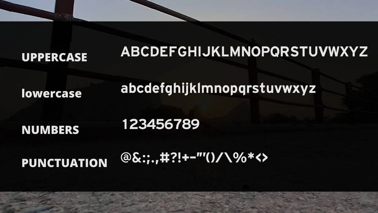 View of Real Simple Font
