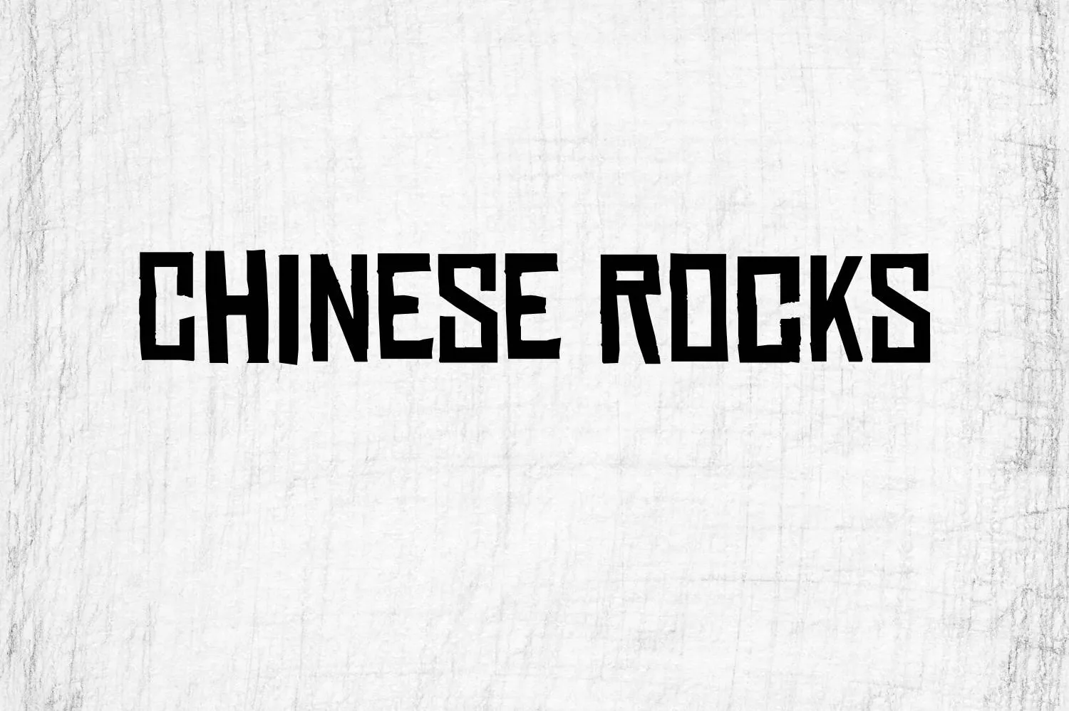 Chinese Rocks Font Free Download