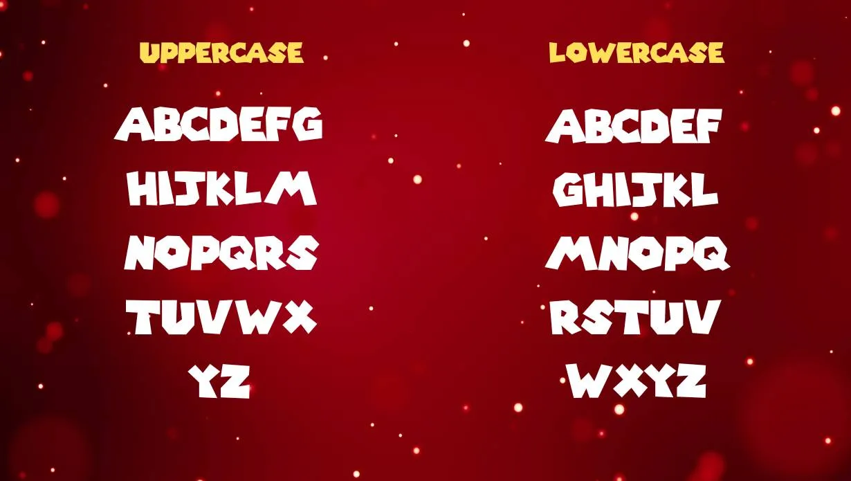 view of Super Mario 256 Font