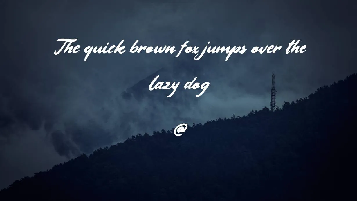 view of vintage quotes font