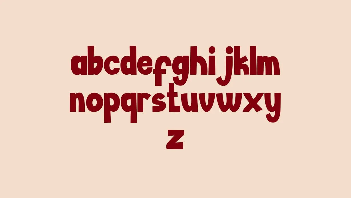 View of happy food font (1)