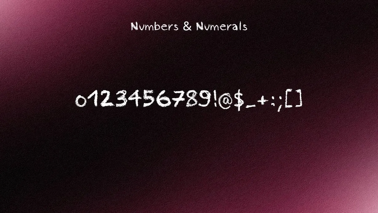 view of pastel crayon font (1)