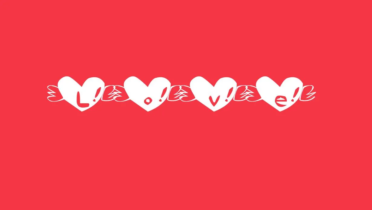 View of Heart Font