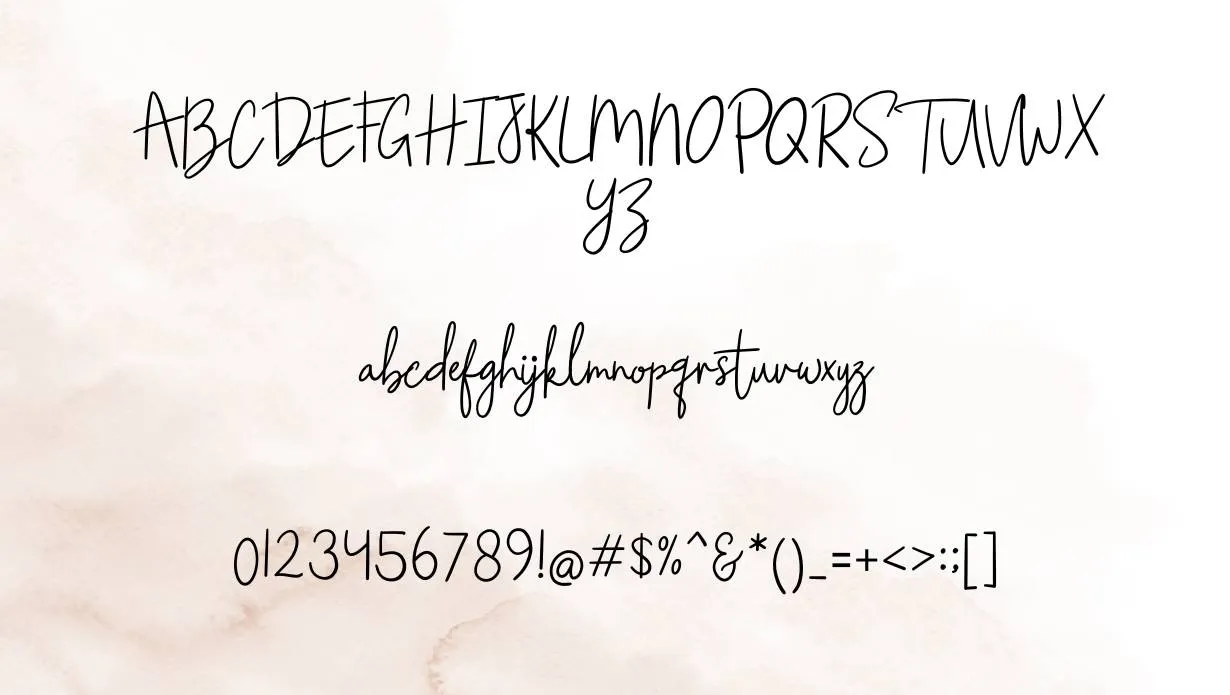 view of Teacher Signature Font