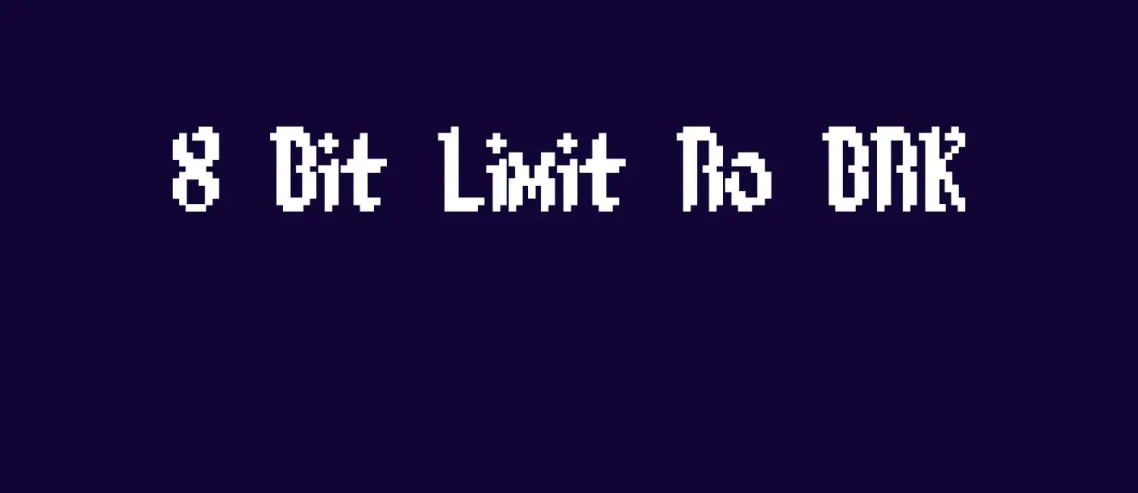 8-Bit Limit RO BRK Font