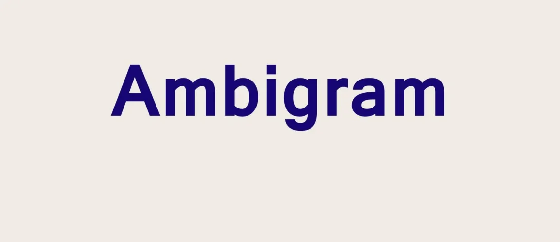 Ambigram Font
