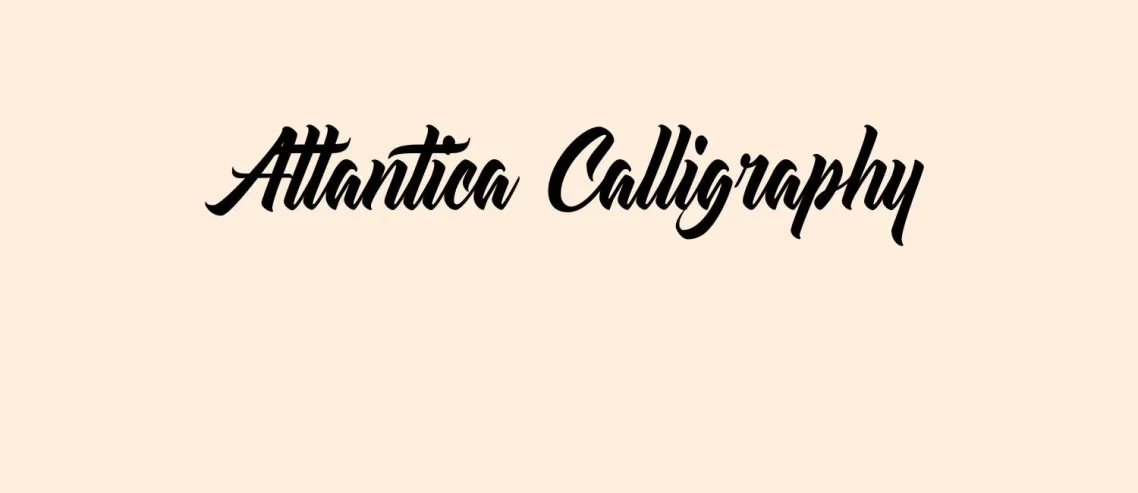 Atlantica Calligraphy Typeface Font