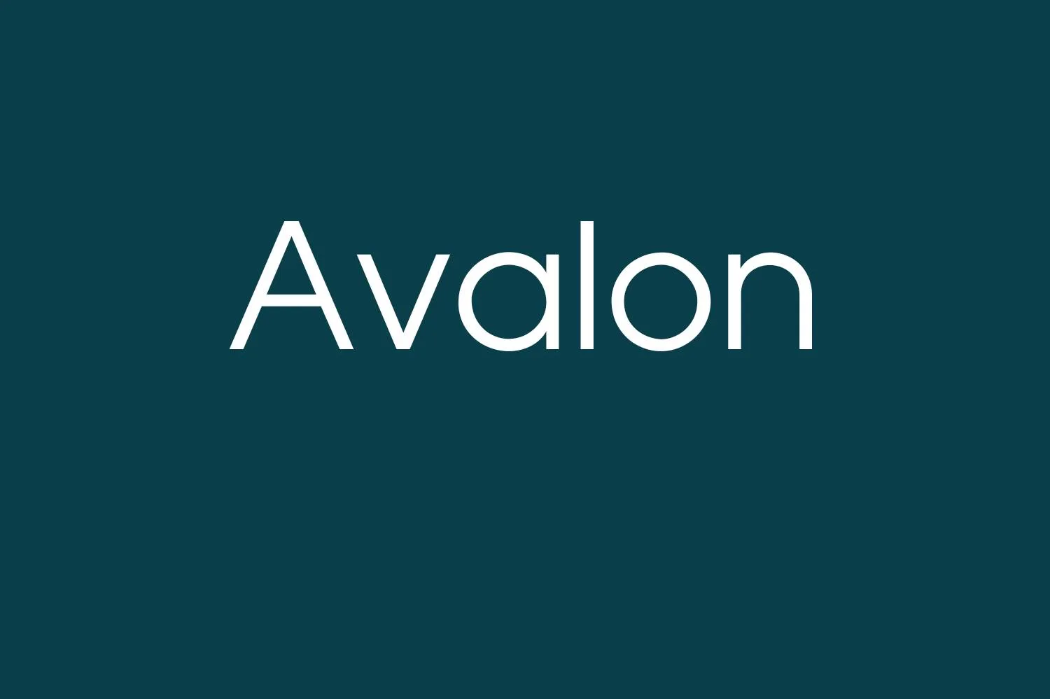 Avalon Font Free Download