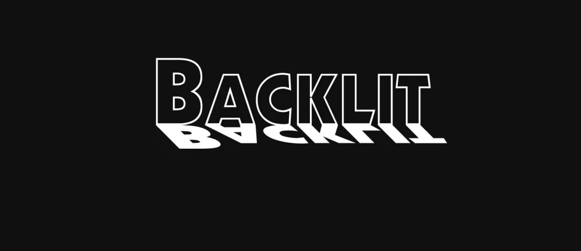 Backlit Font