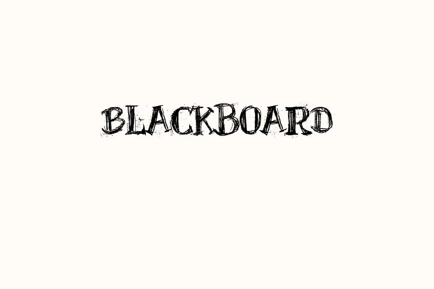 Blackboard Font Free Download