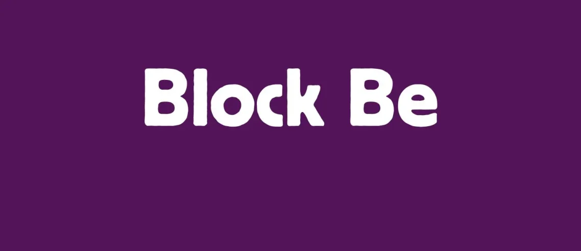 Block BE Font