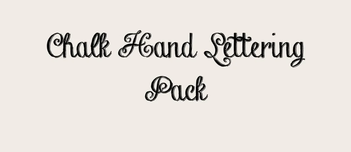Chalk Hand Lettering Pack Font