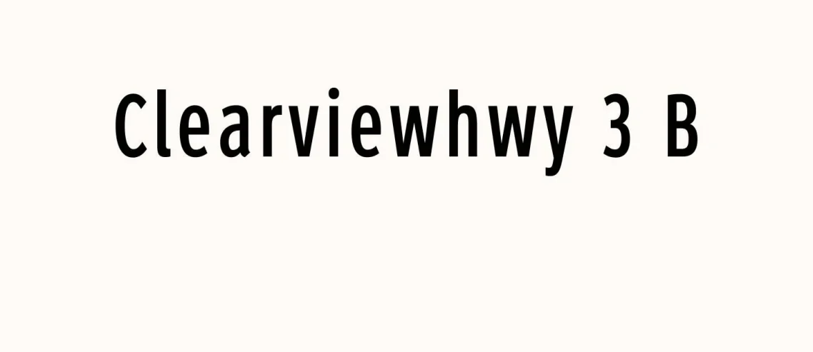 Clearviewhwy 3 B Font