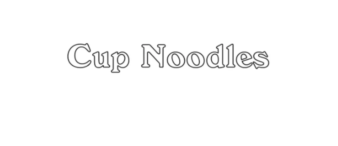 Cup Noodles Font