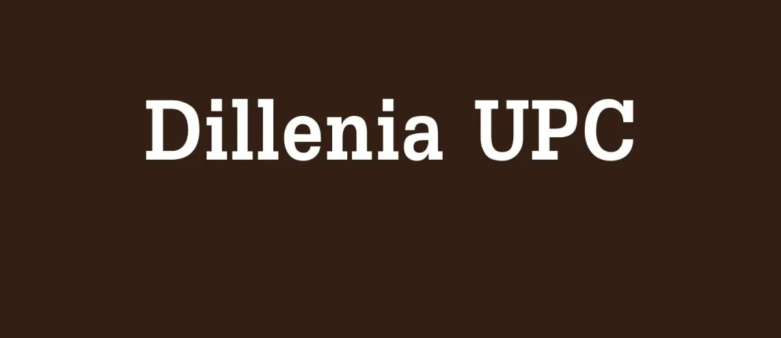 Dillenia UPC Font