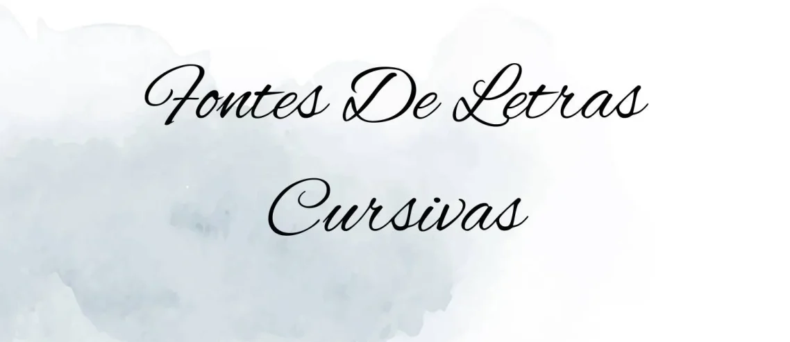 Fontes de Letras Cursivas Font