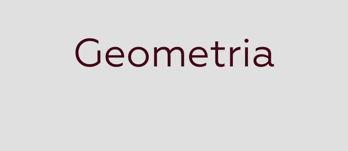 Geometria Font