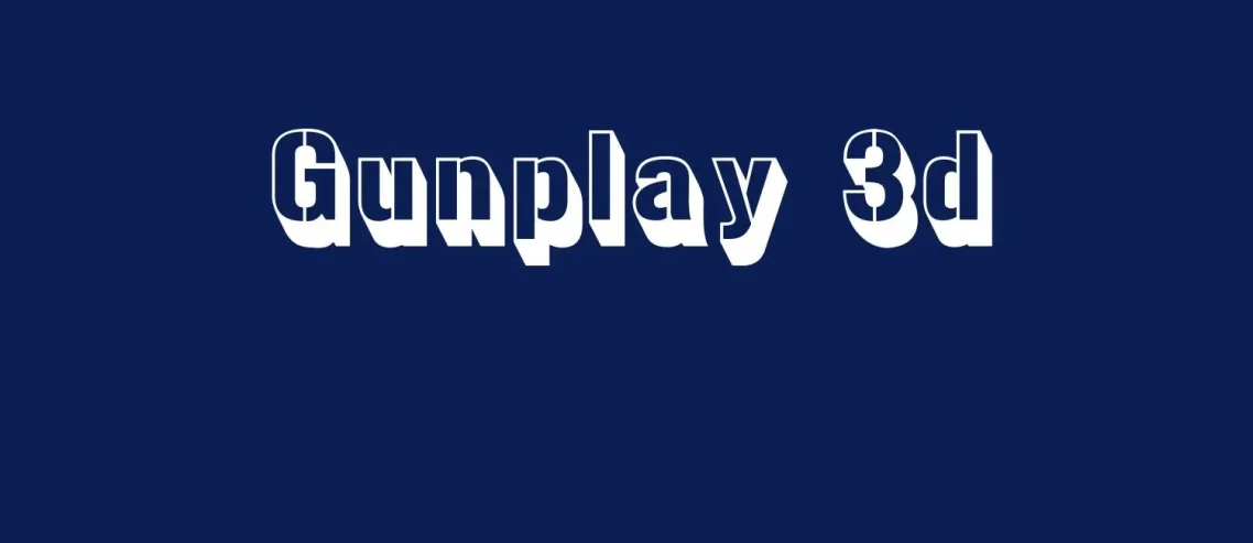 Gunplay 3D Font
