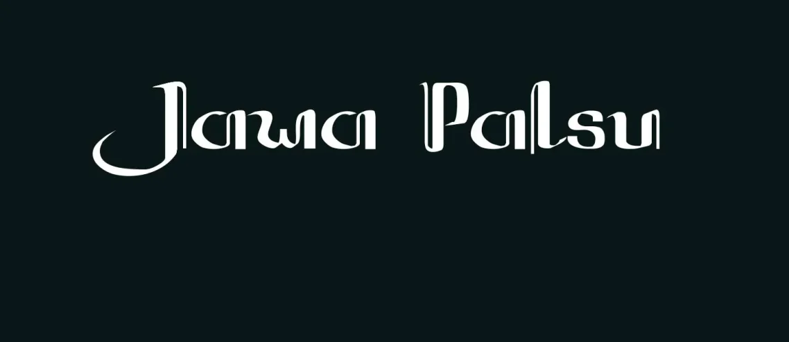 Jawa Palsu Font