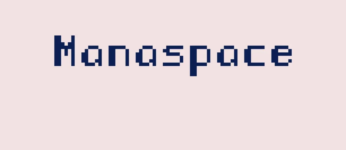 Manaspace Regular V1 Font