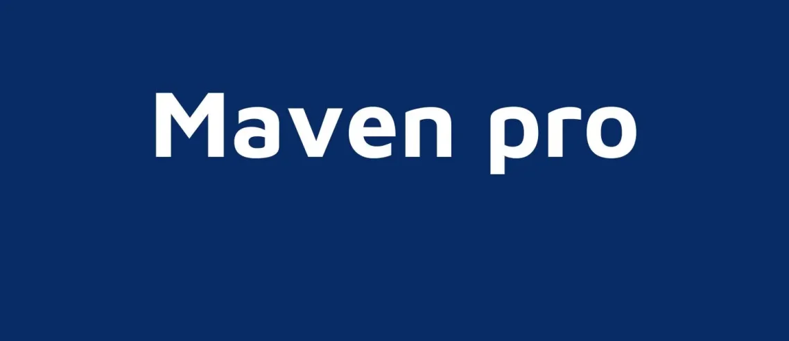 Maven Pro Bold Font